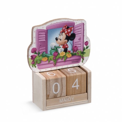 Mπομπονιέρα Βάπτισης Minnie Λουλούδια Ημερολόγιο
